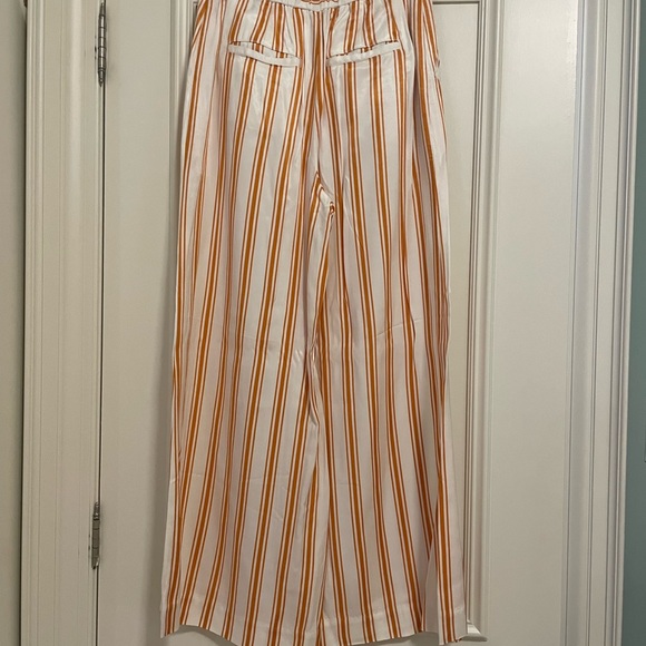 Maeve wide leg sunshine stripe pants with functional pockets - Picture 4 of 7